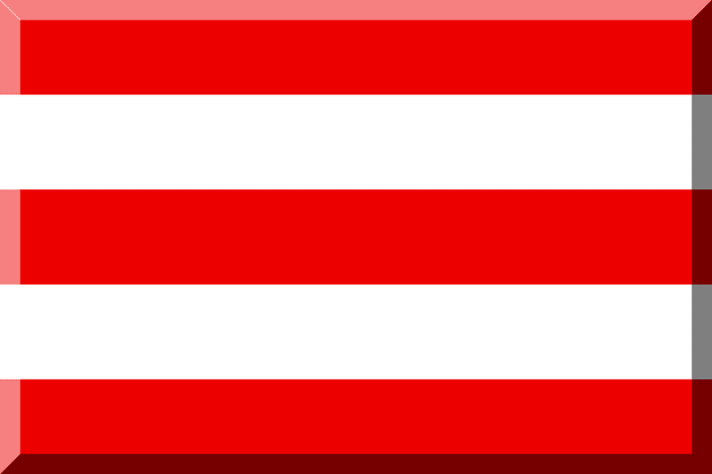 600px horizontal White Red HEX-ED0000