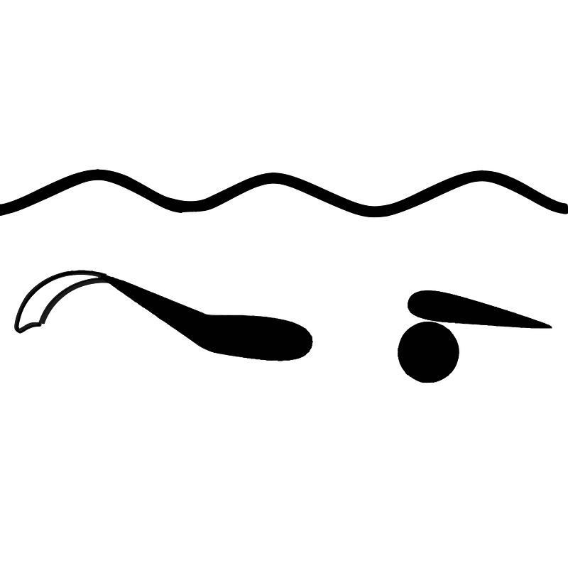 Finswimming pictogram