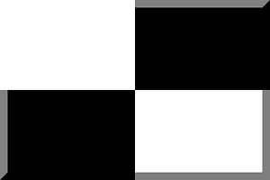 600px chequered Black White