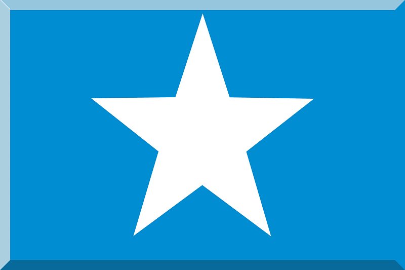 600px White star on Blue HEX-008DD1 background