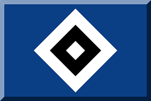 600px Blue background HEX-0A3F86 White Black rhombus