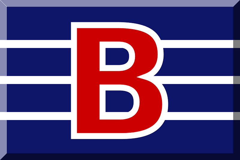 600px Blue HEX-0E1669 with Red HEX-CD0000 letter B