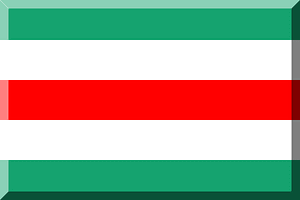 600px horizontal Red HEX-FF0000 Green HEX-15A36F White