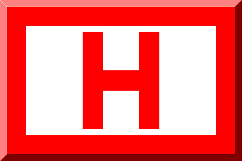600px Bordered Red HEX-FF0000 with Red H