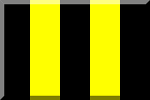 600px 3 stripes Black Yellow HEX-FFFF00