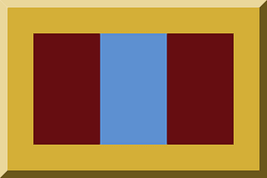 600px Gold HEX-D4AF37 bordered Maroon HEX-660D11 Blue HEX-5D90D1