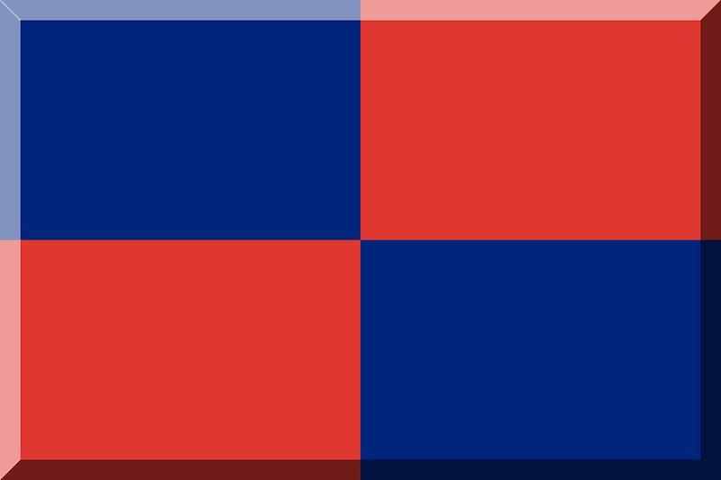 600px chequered Blue HEX-00257A Red HEX-DE3831