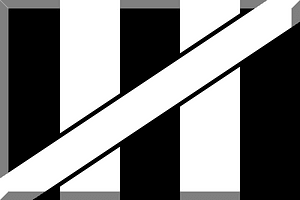 600px striped Black White divided White upper right - lower left