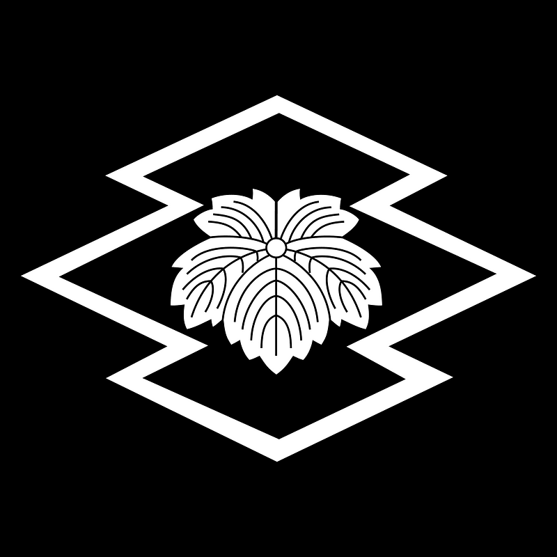 Matsukawa-bishi ni Oni-zuta inverted