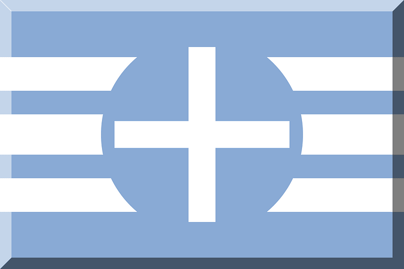 600px horizontal White HEX-89AAD5 white Greek cross