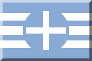 600px horizontal White HEX-89AAD5 white Greek cross