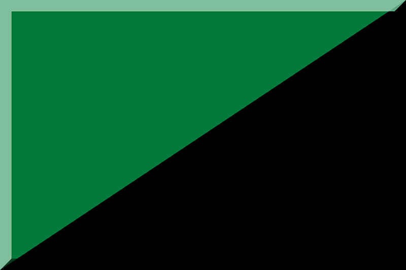 600px diagonal HEX-007B39 Black