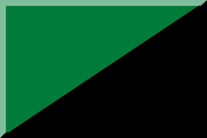 600px diagonal HEX-007B39 Black