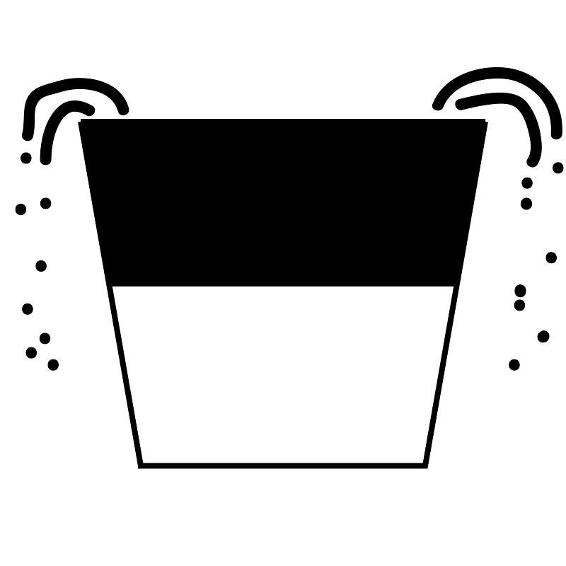 Half full bucket restricted overloaded