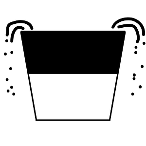 Half full bucket restricted overloaded