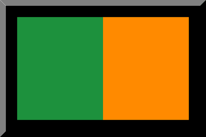 600px HEX-1D913D HEX-FF8A00 bordered Black