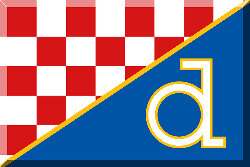 600px chequered HEX-D61517 White half diagonal HEX-0054A6 letter D