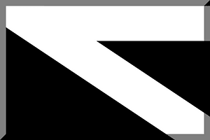 600px diagonal horizontal White background Black