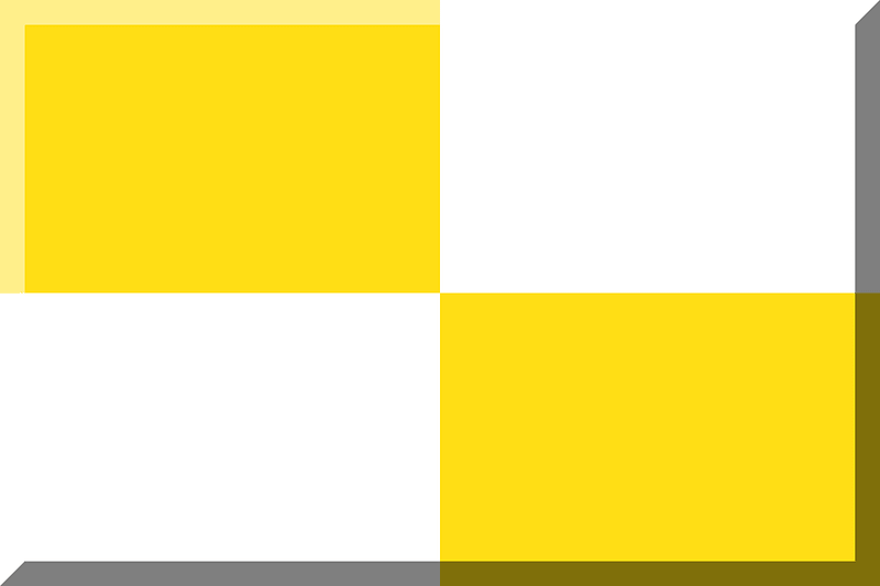 600px chequered HEX-FFDE15 White