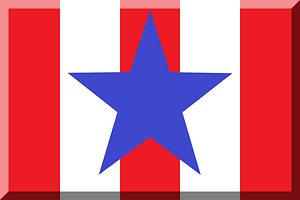 600px background HEX-ED1C24 White HEX-3F48CC star