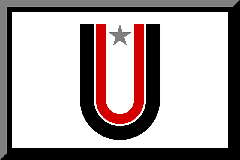 600px Black border White background letter U Black HEX-D40000 Star HEX-7F7F7F