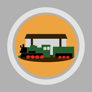 Round Landmark Icon Railway Station