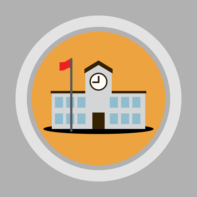 Round Landmark Icon School