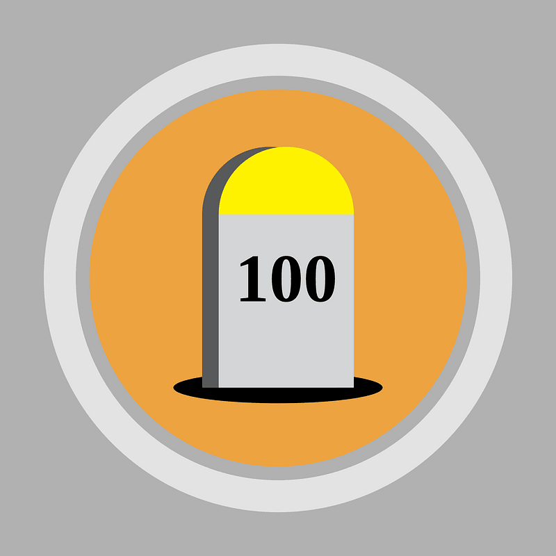 Round Landmark Icon Milestone