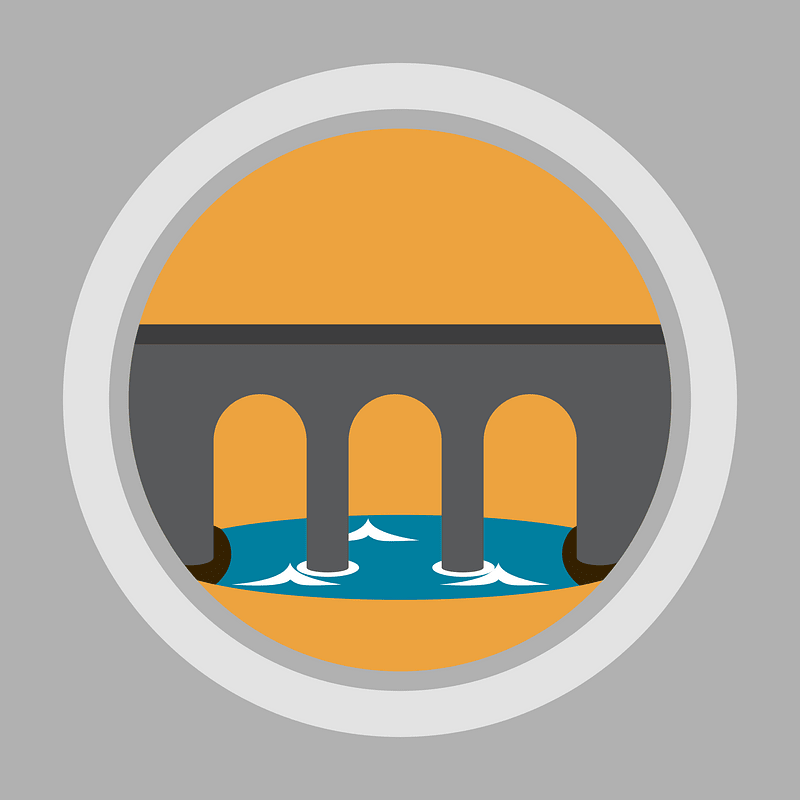 Round Landmark Icon Bridge
