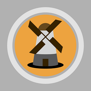 Round Landmark Icon Mill