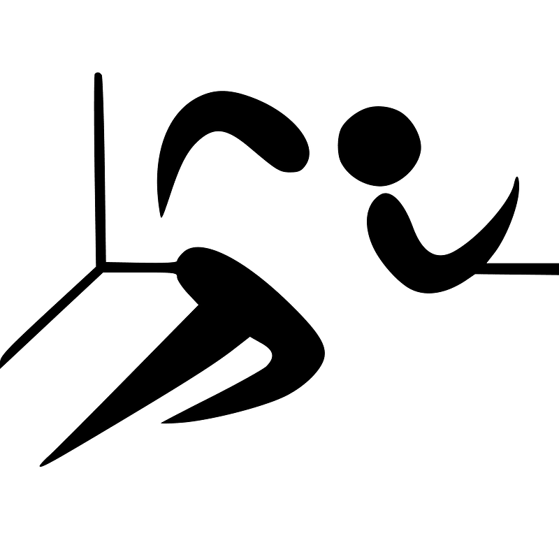 Indoor athletics pictogram