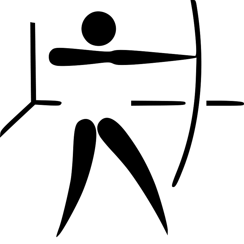 Indoor archery pictogram