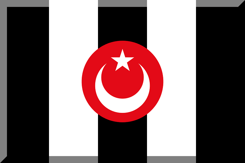 600px Vertical Black White HEX-E30A17 Circle White crescent and star