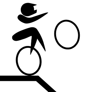 BMX freestyle pictogram