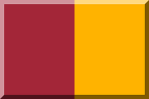 600px bisection HEX-A32638 HEX-FFB300