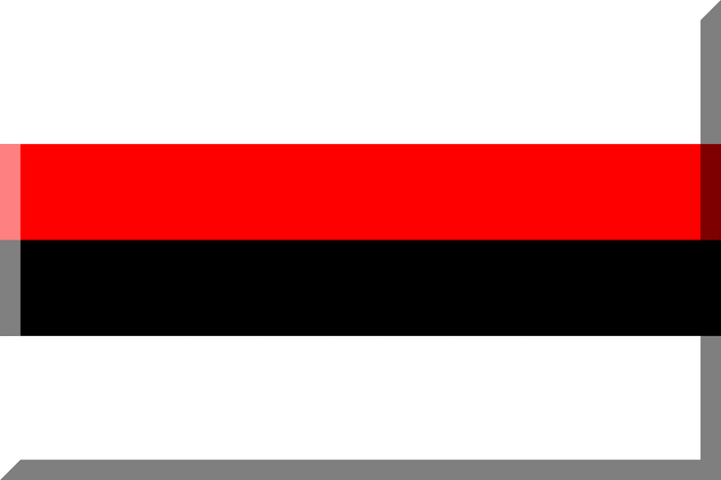 600px White background horizontal HEX-FF0000 Black stripes