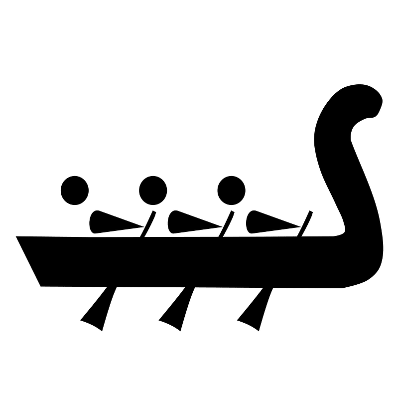 Dragon boat pictogram 2
