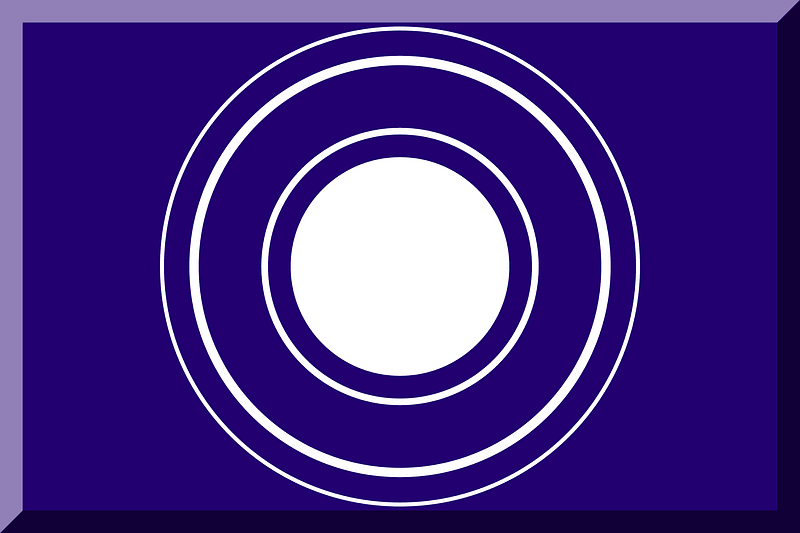 600px White concentric circles on HEX-220070 background