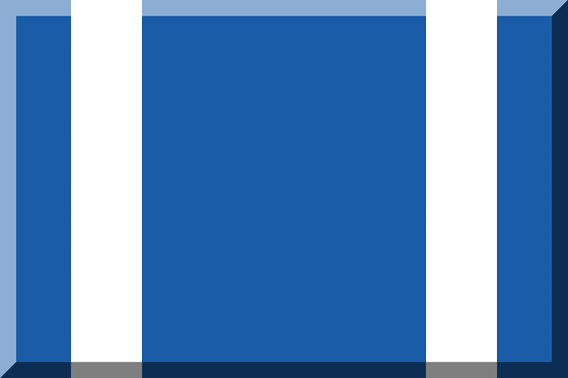 600px HEX-1A5CA8 background White vertical stripes