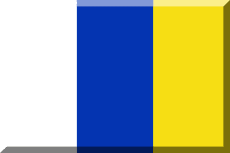 600px trisection vertical White HEX-0434B1 HEX-F6DE14