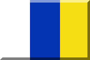 600px trisection vertical White HEX-0434B1 HEX-F6DE14