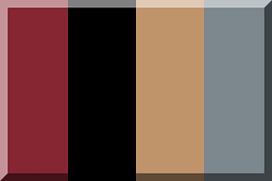 600px vertical HEX-862633 Black HEX-C0946B HEX-7C878E