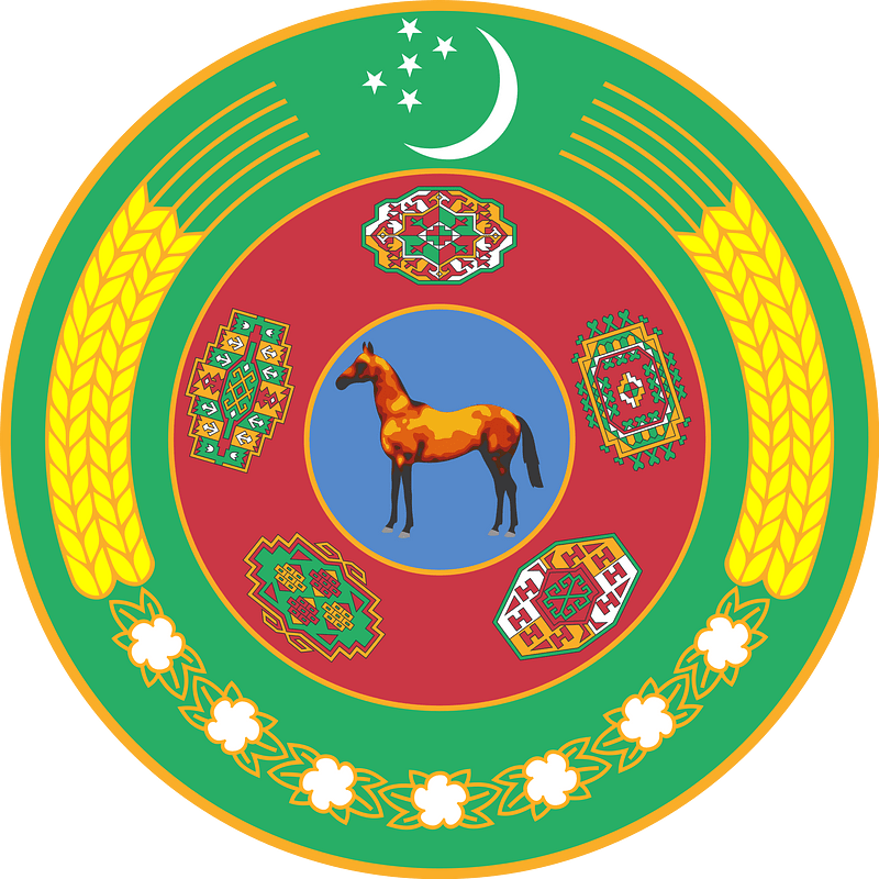 Emblem of Turkmenistan 2000-2003