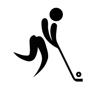 Street hockey pictogram