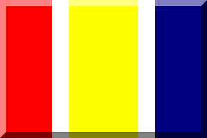 600px vertical Red Yellow HEX-000080 with White stripes
