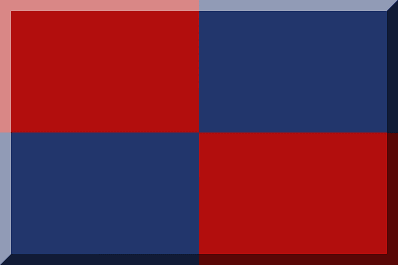 600px chequered HEX-B20E0D HEX-22366C