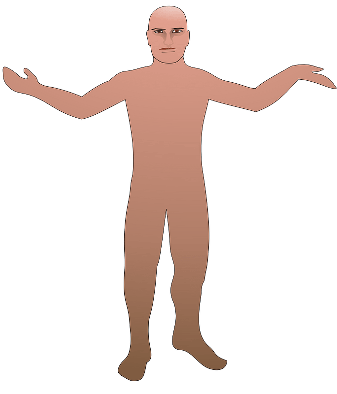 Male body open