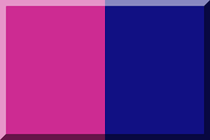 600px vertical bisection HEX-CD2B92 HEX-111083