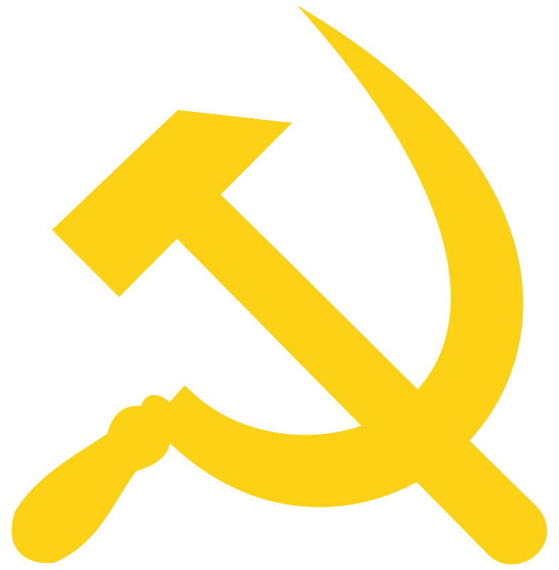 Hammer and sickle transparent