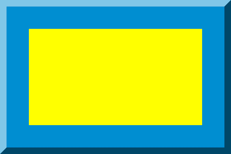 600px HEX-008ED1 bordered HEX-FFFF00 background